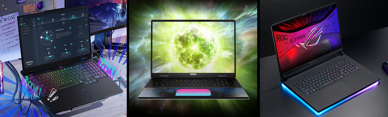 Portáteis GeForce RTX — estudo, criação e gaming